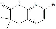 6-Bromo-2,2-dimethyl-4H-pyrido[3,2-b][1,4]oxazin-3-one,,结构式