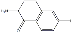 2-amino-6-iodo-3,4-dihydronaphthalen-1(2H)-one Struktur