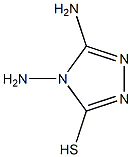 4,5-diamino-4H-1,2,4-triazole-3-thiol 化学構造式