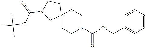 8-benzyl 2-tert-butyl 2,8-diazaspiro[4.5]decane-2,8-dicarboxylate Struktur