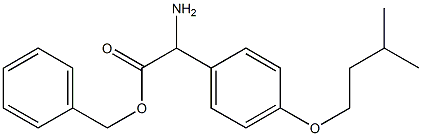 benzyl 2-amino-2-(4-(isopentyloxy)phenyl)acetate Struktur
