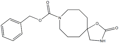 benzyl 2-oxo-1-oxa-3,9-diazaspiro[4.7]dodecane-9-carboxylate Struktur