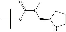 (R)-tert-butyl methyl(pyrrolidin-2-ylmethyl)carbamate Structure