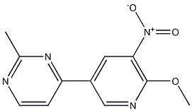 4-(6-methoxy-5-nitropyridin-3-yl)-2-methylpyrimidine Structure