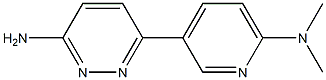 6-(6-(dimethylamino)pyridin-3-yl)pyridazin-3-amine 结构式