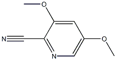 3,5-dimethoxypyridine-2-carbonitrile,,结构式