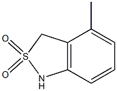 4-methyl-1,3-dihydro-2,1-benzisothiazole 2,2-dioxide,,结构式