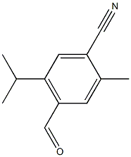 4-formyl-5-isopropyl-2-methylbenzonitrile Structure