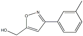 [3-(3-methylphenyl)isoxazol-5-yl]methanol,,结构式