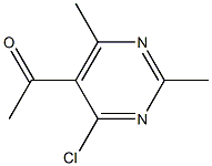 1-(4-chloro-2,6-dimethylpyrimidin-5-yl)ethanone Structure