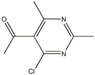 1-(4-chloro-2,6-dimethylpyrimidin-5-yl)ethanone,,结构式