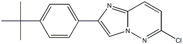 2-(4-tert-butylphenyl)-6-chloroimidazo[1,2-b]pyridazine Struktur