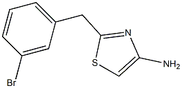 2-(3-bromobenzyl)-1,3-thiazol-4-amine Struktur