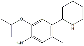 2-isopropoxy-5-methyl-4-piperidin-2-ylaniline 化学構造式