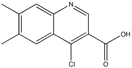  4-chloro-6,7-dimethylquinoline-3-carboxylic acid