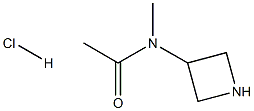 N-(氮杂环丁烷-3-基)-N-甲基乙酰胺盐酸盐,,结构式