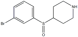 4-(3-Bromo-benzenesulfinyl)-piperidine Structure
