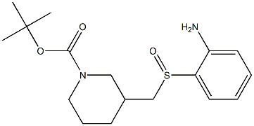 3-(2-Amino-benzenesulfinylmethyl)-piperidine-1-carboxylic acid tert-butyl ester,,结构式
