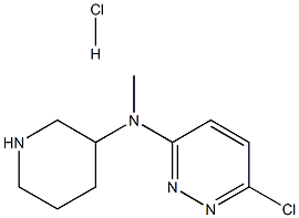 (6-Chloro-pyridazin-3-yl)-methyl-piperidin-3-yl-amine hydrochloride 结构式