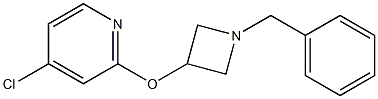 2-(1-benzylazetidin-3-yloxy)-4-chloropyridine Struktur