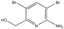 (6-amino-3,5-dibromopyridin-2-yl)methanol,1360438-19-2,结构式