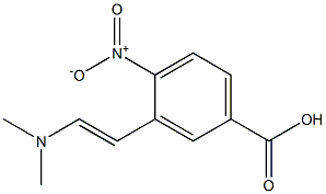 3-(2-(dimethylamino)vinyl)-4-nitrobenzoic acid,,结构式