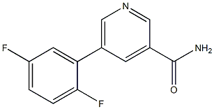 5-(2,5-difluorophenyl)pyridine-3-carboxamide Struktur