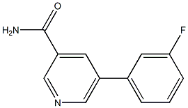 5-(3-fluorophenyl)pyridine-3-carboxamide 结构式