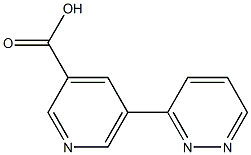 5-(pyridazin-3-yl)pyridine-3-carboxylic acid,,结构式