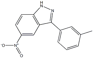 5-nitro-3-m-tolyl-1H-indazole Struktur