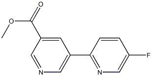 methyl 5-(5-fluoropyridin-2-yl)pyridine-3-carboxylate Struktur