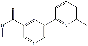 methyl 5-(6-methylpyridin-2-yl)pyridine-3-carboxylate,,结构式