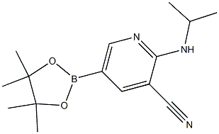 2-(isopropylamino)-5-(4,4,5,5-tetramethyl-1,3,2-dioxaborolan-2-yl)pyridine-3-carbonitrile|