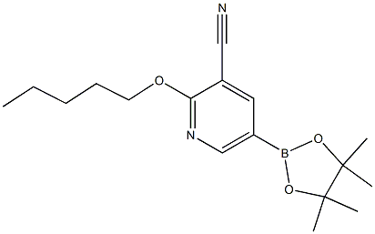  5-(4,4,5,5-tetramethyl-1,3,2-dioxaborolan-2-yl)-2-(pentyloxy)pyridine-3-carbonitrile