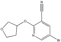  5-bromo-2-(tetrahydrofuran-3-yloxy)pyridine-3-carbonitrile