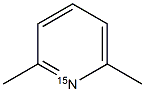 2,6-Lutidine-15N,,结构式