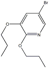 5-broMo-2,3-dipropoxypyridine,,结构式