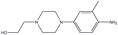 2-(4-(4-AMino-3-Methylphenyl)piperazin-1-yl)ethanol Structure