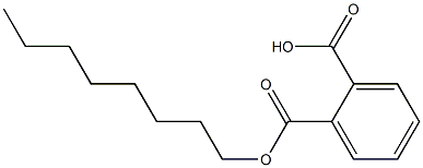 Phthalic acid, mono-n-octyl ester 结构式