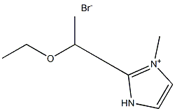 1-乙基乙基醚-3-甲基咪唑溴盐,,结构式