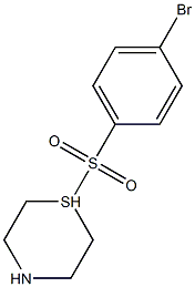 1-[(4-Bromobenzene)sulfonyl]thiomorpholine,,结构式