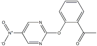 1-(2-(5-nitropyriMidin-2-yloxy)phenyl)ethanone 结构式