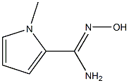N'-Hydroxy-1-methyl-1H-pyrrole-2-carboximidamide Struktur