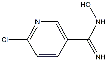 6-Chloro-N-hydroxy-nicotinamidine 化学構造式