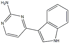 4-(1H-Indol-3-yl)pyrimidin-2-amine Struktur