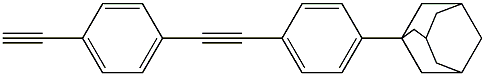 4-((4-AdaMantylphenyl)ethynyl) ethynylbenzene Structure