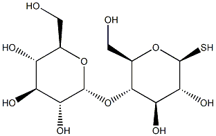 4-O-(a-D-Glucopyranosyl)-b-D-thioglucopyranose 化学構造式