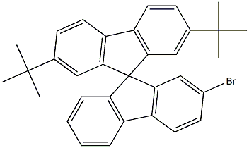 2' -溴- 2,7 - 二 叔丁基-9,9' - 螺二芴,,结构式