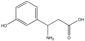 (RS)-3-amino-3-(3-hydroxyphenyl)propionic acid Struktur