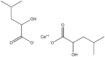 2-羟基-4-甲基戊酸钙 结构式